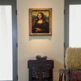 GYÖNYÖRŰ ANTIK MONA LISA IMPOZÁNS FESTMÉNY KÉP 