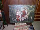 Herkules és atalanta, olaj, vászon, 62x84 cm jel.n