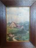 Ismeretlen festmény keretben 28 x 19