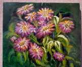 Purple flowers by Sandra, modern impresszionista