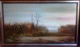Reinhardt István - Nádas 50 x 90 festmény
