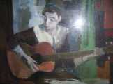 Sarkantyú Simon: Gitáros hölgy, 1963. Sarkantyú Simon: Gitáros hölgy, 1963.
