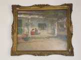 V.Faragó F:Vidéki hangulat.o.v.70x57cm.b.méret.