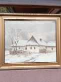 Zorkóczy Gyula "téli táj"ollajvestmény