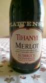 1985 évjáratú Tihanyi Merlot Különleges bor eladó!