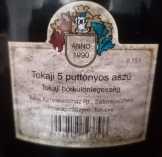 VINUM TOKAJENSE PASSUM 5 puttonyos aszú, 1990-es