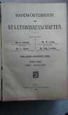 STAATSWISSENSCHAFTEN IV. 1909(Állami tudományok), 