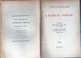 Baudaleire: A  Romlás Virágai Révai 1944