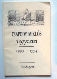 Vasárnapi Ujság:Csapody Miklós jegyzetei 1993-1994