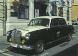 Autós képeslap - Mercedes 190 D