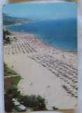 Bulgária strand látképe bolgár képeslap
