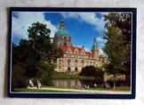 Hannover Rathaus német futott képeslap