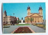 Képeslap Debrecen Kossuth tér Református Nagytempl