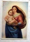 Művészeti képeslap Raffael Madonna 