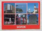 Siófok 6 osztatú képeslap futott nem postatiszta