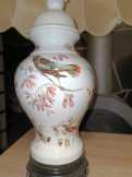 Antik kínai asztali porcelán lámpa 