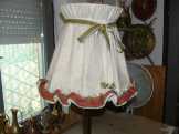 Sárgaréz ernyős asztali lámpa 82 cm