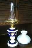 Wallendorf porcelán petróleum lámpa