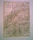 220 éves SUISSE  antik térképlapok (de wit