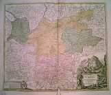 220 éves TIROL antik térképlapok (de wit
