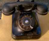 Régi körtárcsás telefon