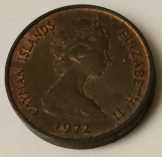 1 cent 1972 Cayman Islands 1 cent 1972 Cayman Islands