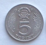 1 db magyar 5 Forint 1978 pénzérme fémpénz