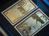 500-1000 EURO 24Kt ARANY BANKJEGY LUXUS SZETT