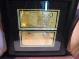 500-1000 EURO 24Kt ARANY BANKJEGY LUXUS SZETT