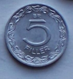 7 db Magyar 5 fillér 1965 fémpénz pénzérme 7 db Magyar 5 fillér 1965 fémpénz pénzérme