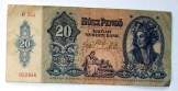 Antik régi Húsz pengő  1941 papírpénz bankjegy