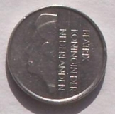 Holland 25 cent pénzérme fémpénz 1984 Hollandia Holland 25 cent pénzérme fémpénz 1984 Hollandia