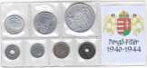 Horthy 5 pengő és pengő-fillér-sor 1940-1944 Horthy 5 pengő és pengő-fillér-sor 1940-1944