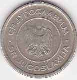 Jugoszláv 5 Dinara 2002