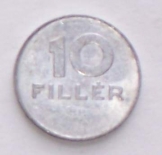 Magyar 10 fillér 1989 fémpénz pénzérme Magyar 10 fillér 1989 fémpénz pénzérme