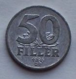 Magyar 50 fillér 1986 fémpénz pénzérme Magyar 50 fillér 1986 fémpénz pénzérme