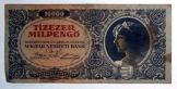 Régi Tízezer milpengő 1946 papírpénz bankjegy
