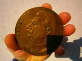 Sztálin bronz plakett 