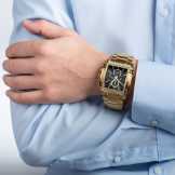 LUXUS ÚJ ARANY KARÓRA, EXKLUZÍV FÉRFI, CHRONOGRAPH