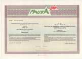 111db Frutta Plus részvény 1000ft névértékű eladó 