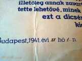 Délvidék visszafoglalása oklevél 1941