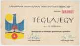 téglajegy