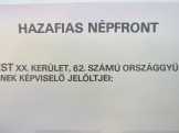 Választási plakát " Hazafias népfront "