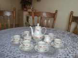 15 részes porcelán kávéskészlet