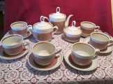 17031 Régi orosz porcelán kávés készlet 6 személye