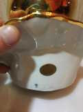 2db Swarovski porcelán
