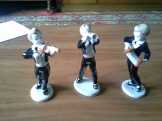 3db zenész porcelán figura 3db zenész porcelán figura