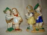 4db német porcelán figura 4db német porcelán figura