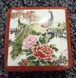 Japán Satsuma stílusú porcelán ékszer/dísz doboz Japán Satsuma stílusú porcelán ékszer/dísz doboz
