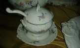 Antik porcelán étkészlet
